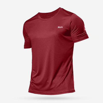 Quick Dry Compression Running T-Shirt for Men - Lightweight Soccer & Sports Fitness Shirt