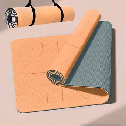 Non Slip Yoga Mat Eco Friendly Pilates Exercise Mat with Carry Bag